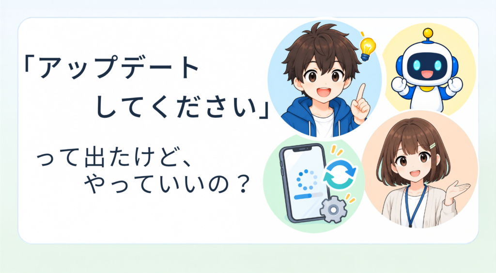 アップデートしてもいいの？