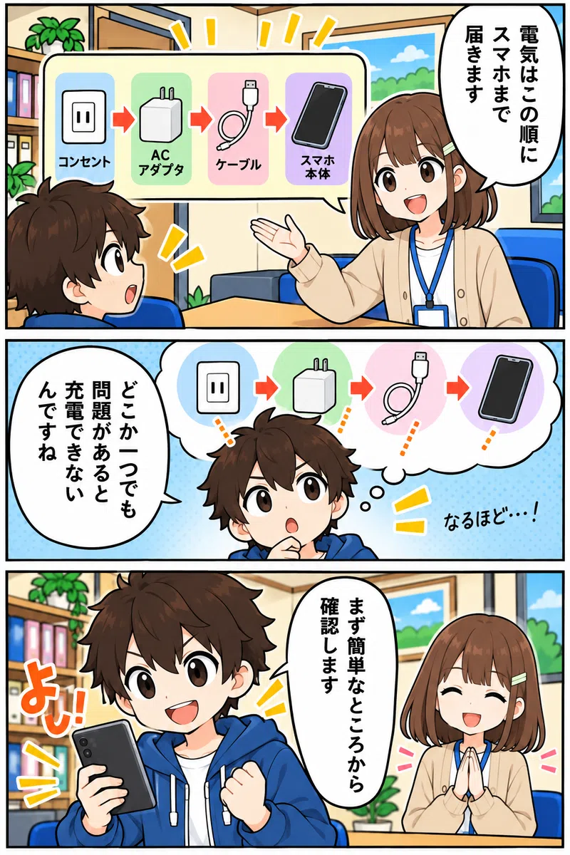 スマホが充電できない3