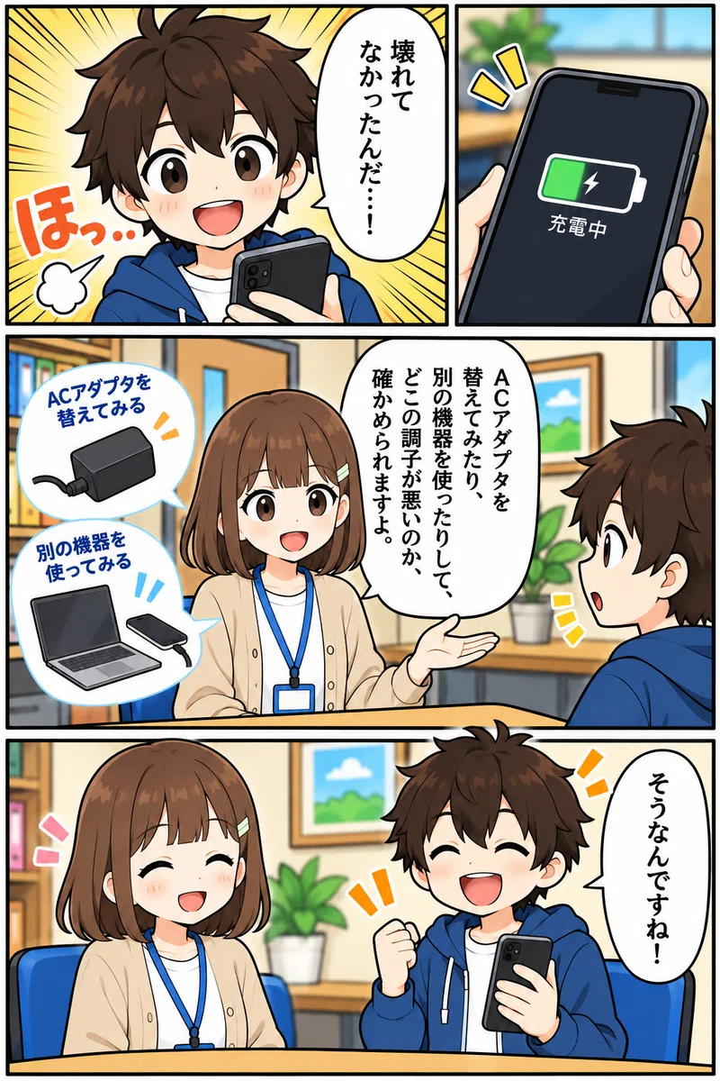 スマホが充電できない6