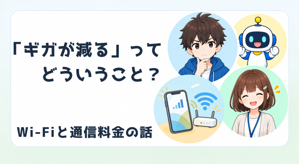 ギガが減るってどういうこと？
