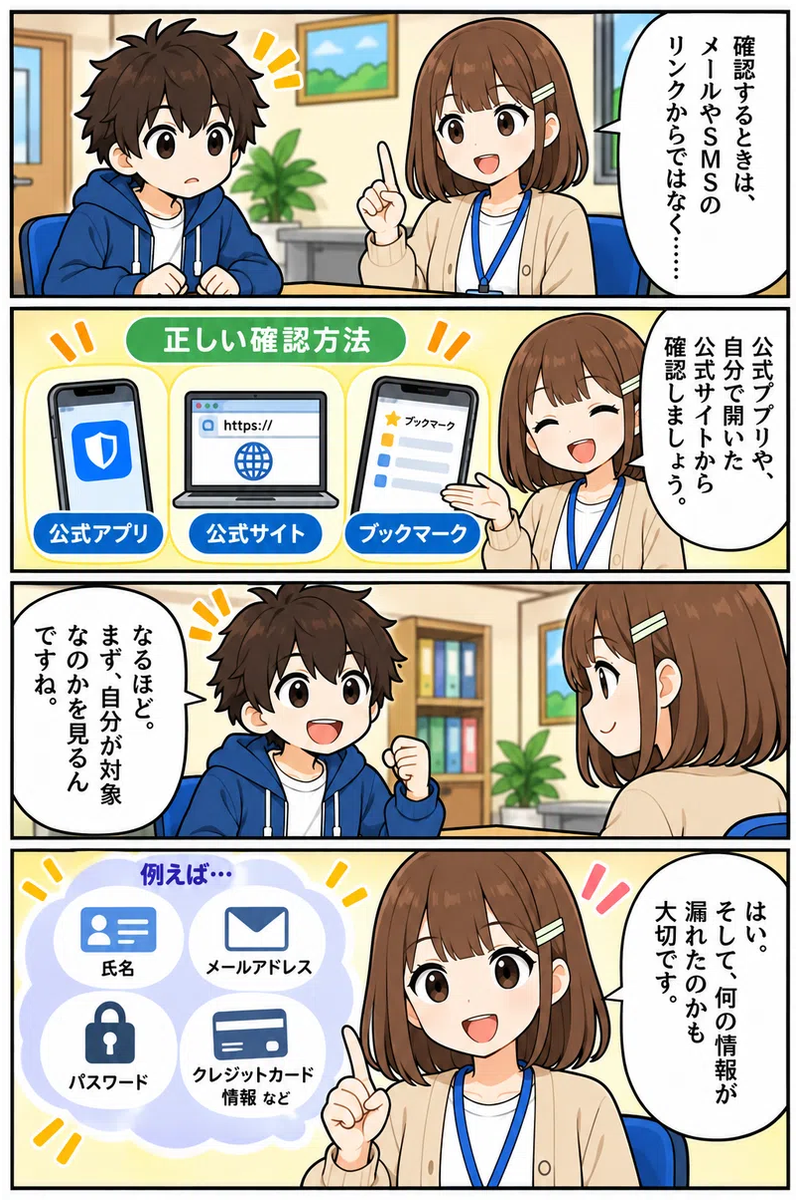 個人情報が漏れた３