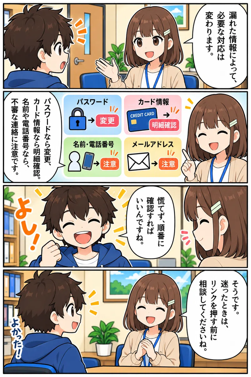 個人情報が漏れた４