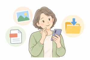 スマホに保存したファイルが見つからないときは